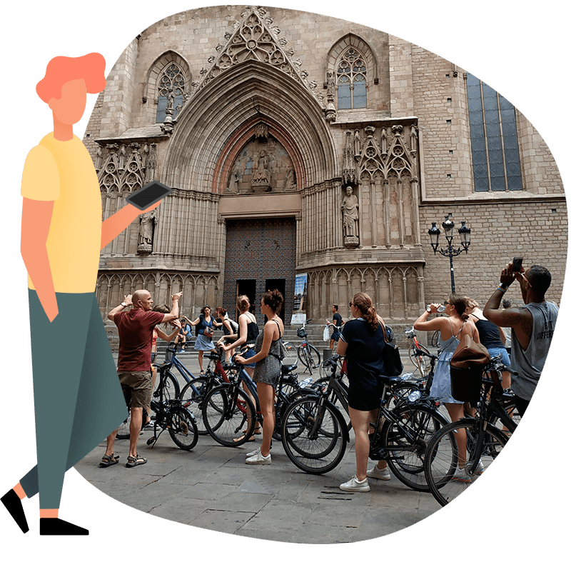 Imagen Alquiler bicicletas Barcelona barrio de Gracia